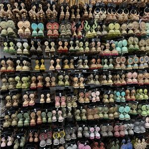 Colorful Assorted Women's Jhumka Earrings - Multi-Color